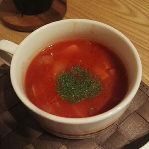 ささみと野菜のトマトのスープ